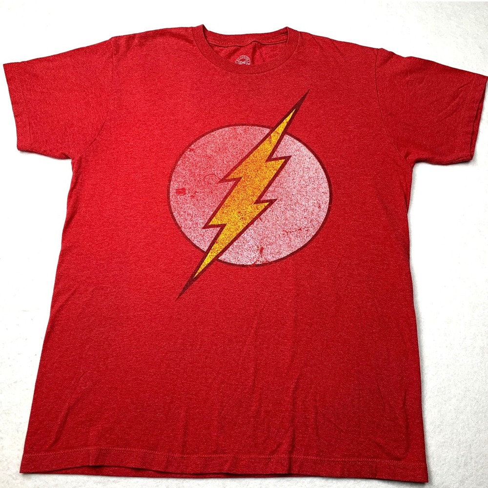 DC Comics‎ Originals The Flash T-Shirt Mens Medium Red Lightning Bolt Logo M